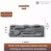 3D Reptile Terrarium Scaping Panel (Compatible with 35.4 × 12.6)