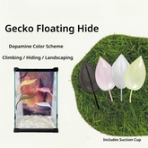 Reptile Terrarium Floating Hide Realistic Leaves
