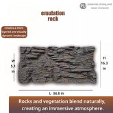 3D Reptile Terrarium Scaping Panel (Compatible with 35.4 × 17.7)