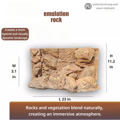 3D Reptile Terrarium Scaping Panel (Compatible with 23.6 × 12.6)