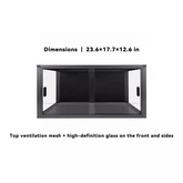 Aluminum alloy breeding tank - Glass