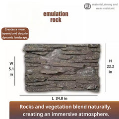 3D Reptile Terrarium Scaping Panel （Compatible with 35.4 × 23.6）