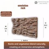 3D Reptile Terrarium Scaping Panel （Compatible with 35.4 × 23.6）