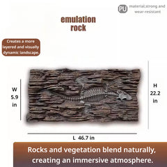 3D Reptile Terrarium Scaping Panel （Compatible with 47.2 × 23.6）