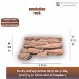 3D Reptile Terrarium Scaping Panel （Compatible with 23.6 × 12.6）