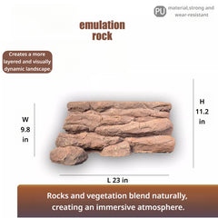 3D Reptile Terrarium Scaping Panel （Compatible with 23.6 × 12.6）