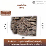 3D Reptile Terrarium Scaping Panel （Compatible with 23.6 × 17.7）