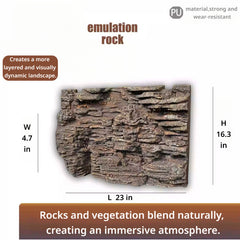 3D Reptile Terrarium Scaping Panel （Compatible with 23.6 × 17.7）