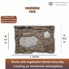 3D Reptile Terrarium Scaping Panel （Compatible with 23.6 × 17.7）