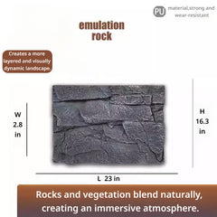 3D Reptile Terrarium Scaping Panel （Compatible with 23.6 × 17.7）