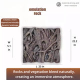 3D Reptile Terrarium Scaping Panel （Compatible with 23.6 × 23.6）