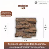 3D Reptile Terrarium Scaping Panel （Compatible with 23.6 × 23.6）