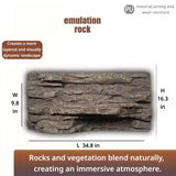 3D Reptile Terrarium Scaping Panel （Compatible with 35.4 × 17.7）
