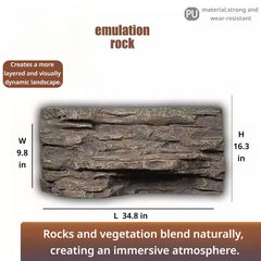 3D Reptile Terrarium Scaping Panel （Compatible with 35.4 × 17.7）